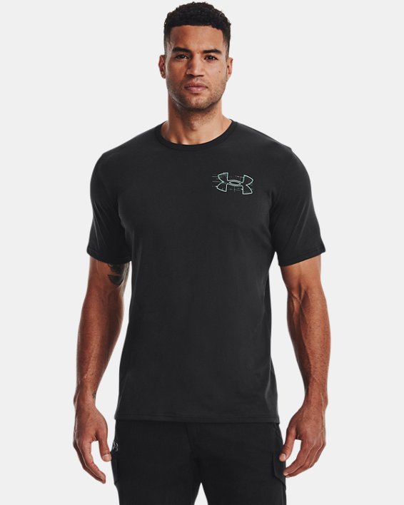 Men's UA Elk Skullmatic T-Shirt, Black, pdpMainDesktop image number 1